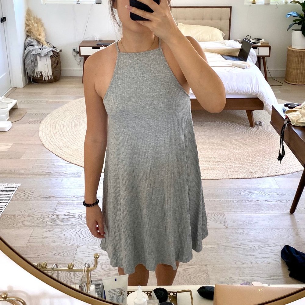 ASOS Gray Halter dress